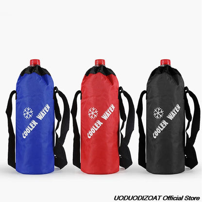 Universal Insulated Water Bottle Cooler Bag - Leakproof High Capacity Outdoor Bottle Pouch with Ice Pack