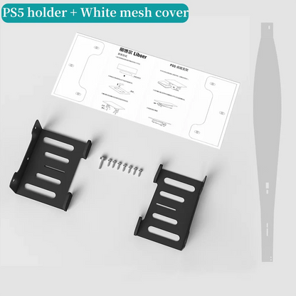 Under Desk Holder Stand for PS5 Console – Stealth Horizontal Mount Bracket for Disc & Digital Versions, Fast Delivery
