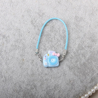 Cartoon Camera Phone Bag for Labubu Crybaby — 10-15cm Cotton EXO Plush Doll Accessories