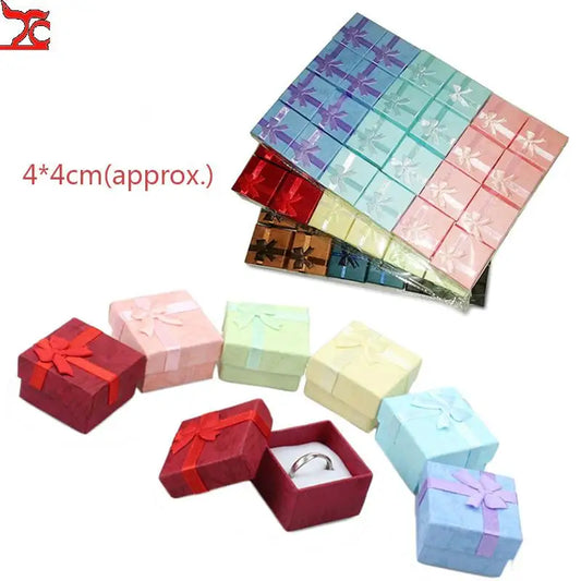 12/24/36pcs Ring & Earring Storage Boxes — High-Quality Paper Jewelry Gift Packaging Container Display