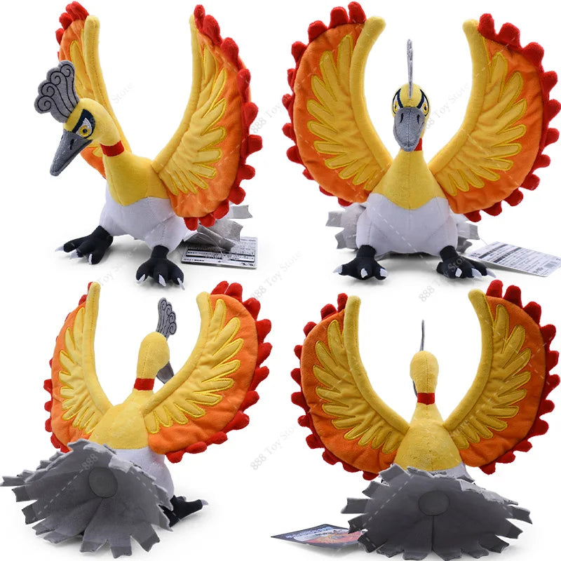 Anime Shiny Pokémon Plush Toys — Charizard, Mega Evolution X, Articuno & Lucario Stuffed Dolls Christmas Gift for Kids