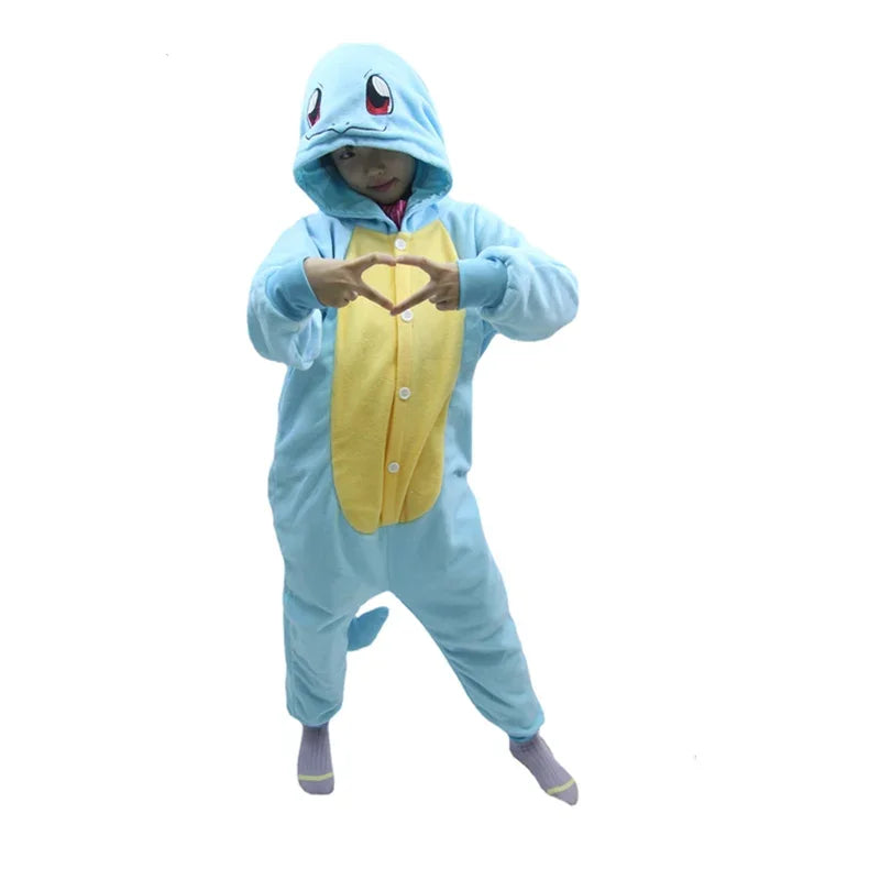 TAKARA TOMY Pokémon Kids Onesie - Jigglypuff, Pikachu, Gengar, Snorlax & Bulbasaur Cosplay Pajamas