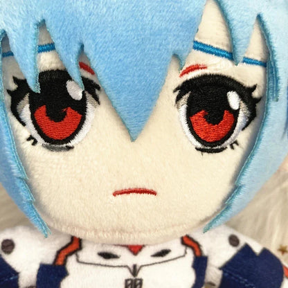 20cm Ayanami Rei Plush Toy – Kawaii Evangelion Anime Doll, Soft EVA Stuffed Plush for Room Decor & Gifts