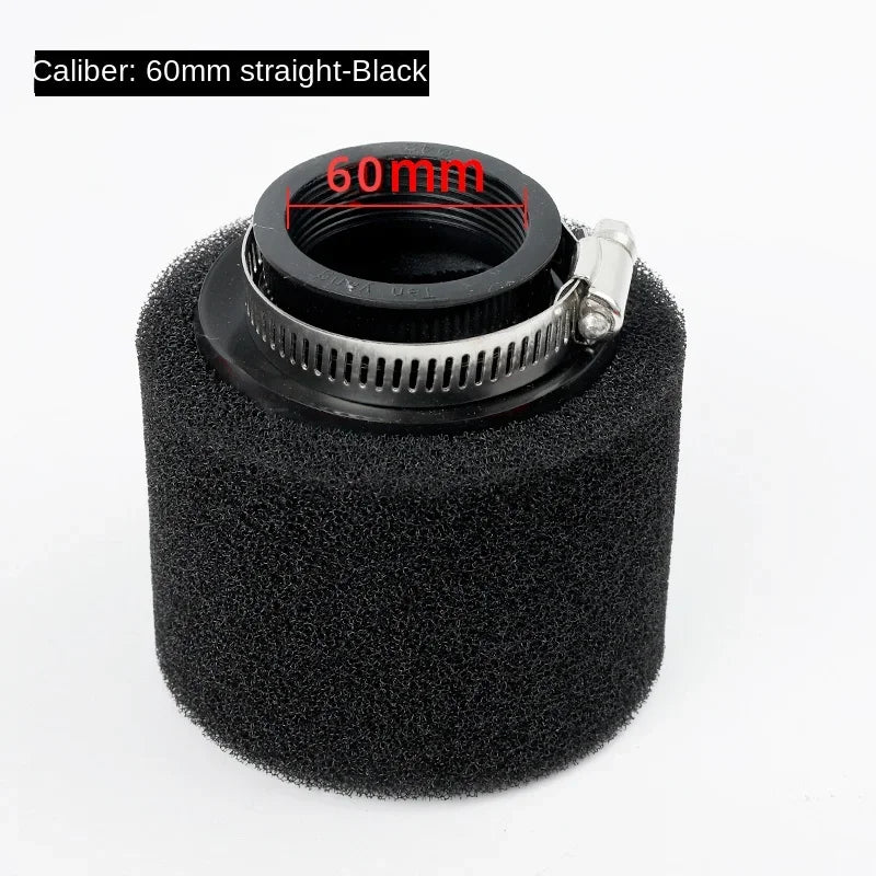 35–60mm Foam Air Filter – Red Elbow Neck Sponge Cleaner for Scooter, Dirt Bike, Motorcycle | Kayo BSE Compatible