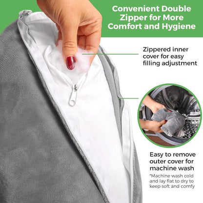 Rotator Cuff Shoulder Surgery Recovery Pillow – Side Sleeping Support Cushion with Arm Elevation for Post-Op Comfort & Pain Relief (Best Seller)