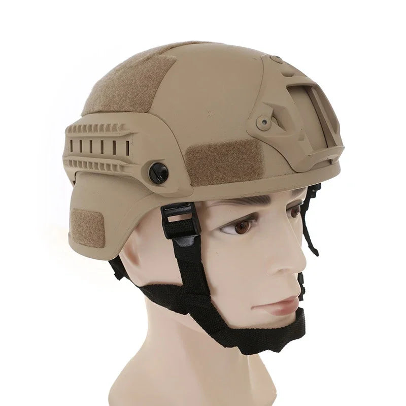 FAST MICH2000 Tactical Helmet - Protective Outdoor Helmet for Airsoft, Paintball & Riding