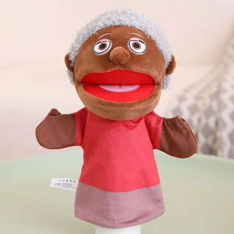 Kids Plush Hand Puppet Set - 28-33cm Role Play Toys for Bedtime Stories, Family Activities & Creative Learning