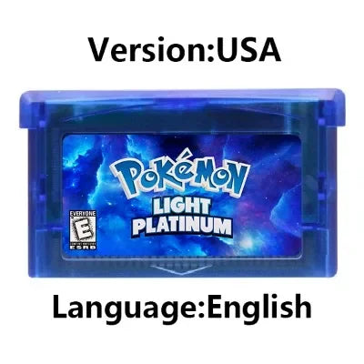 GBA Game Cartridge – 32-Bit Pokemon Series: Crown Clover, Unbound, Quetzal, Glazed, Gaia & Emerald Legacy