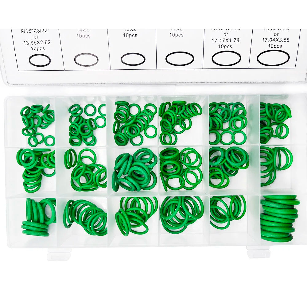 Nitrile Rubber O-Ring Assortment Kit: High-Pressure Sealing Set for Plumbing, Automotive, and Faucet Repair