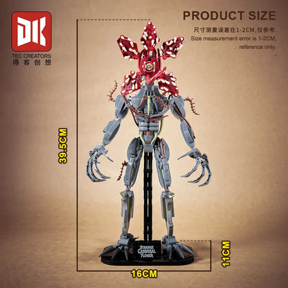 Orchid Monster Building Blocks Set — Stranger Things Demogorchid Idea Bricks Toy for Kids’ Birthday & Christmas Gifts