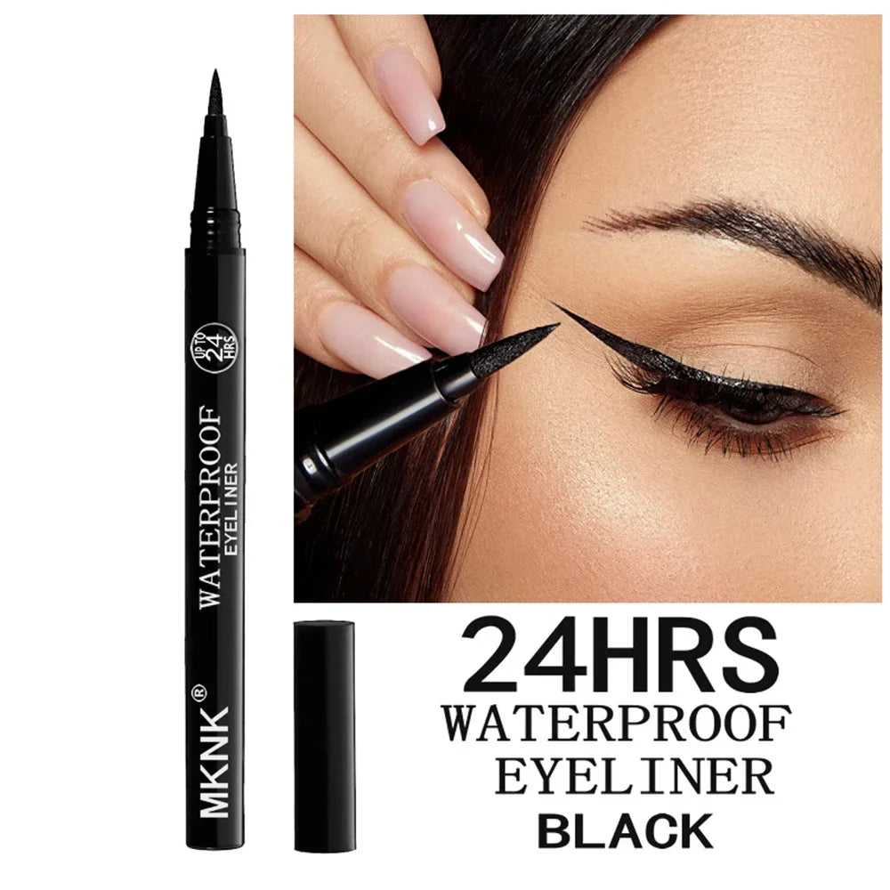 Quick-Dry Waterproof Eyeliner Pencil – Long-Lasting Matte Smooth Eye Makeup Pen