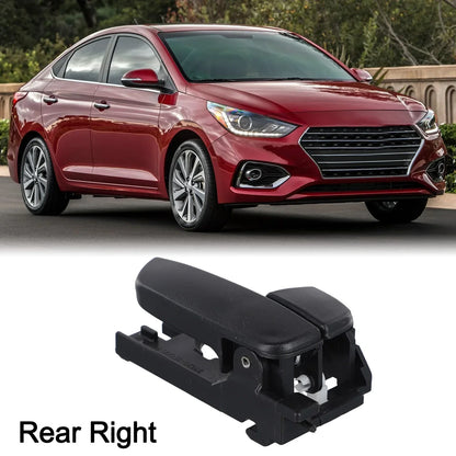 Car Interior Door Handle Replacement – For Hyundai Accent 2006–2011, Black Plastic Durable Easy Install Stable Performance Handle