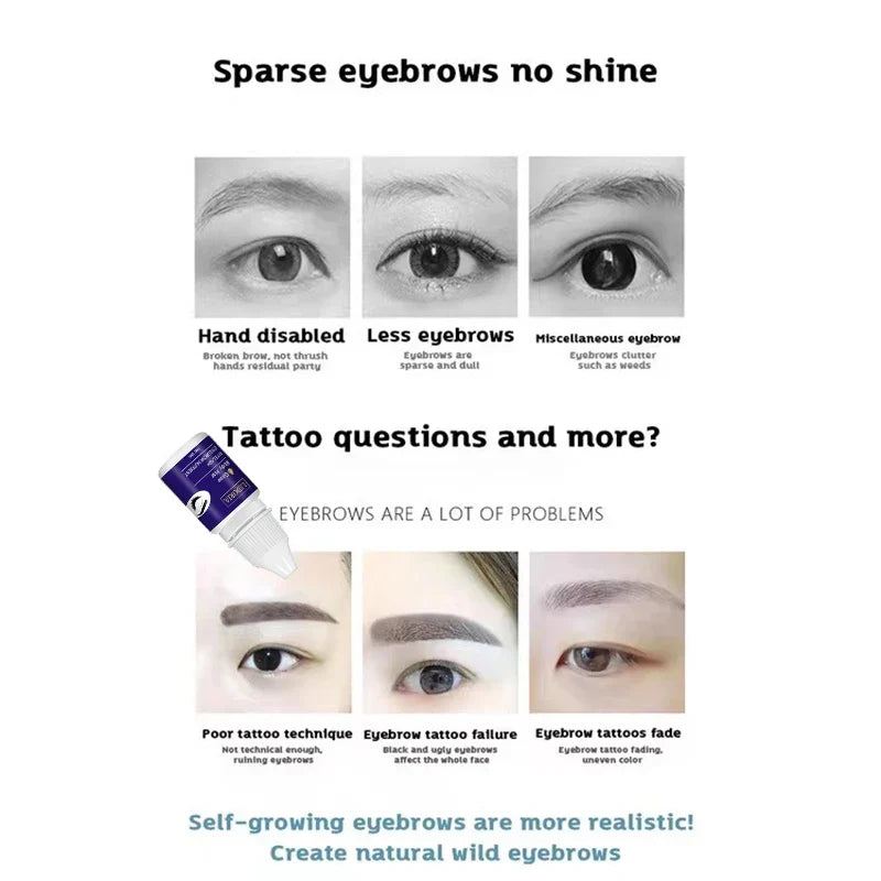 Eyebrow & Eyelash Growth Serum – Nourishing Follicles Enhancer for Thick Lashes, Intensive Lengthening Liquid 2024