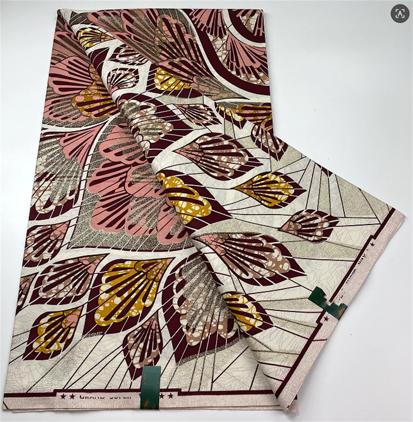 Original African Wax Print Fabric - 6 Yards 100% Cotton Nigerian Ankara Sewing Material