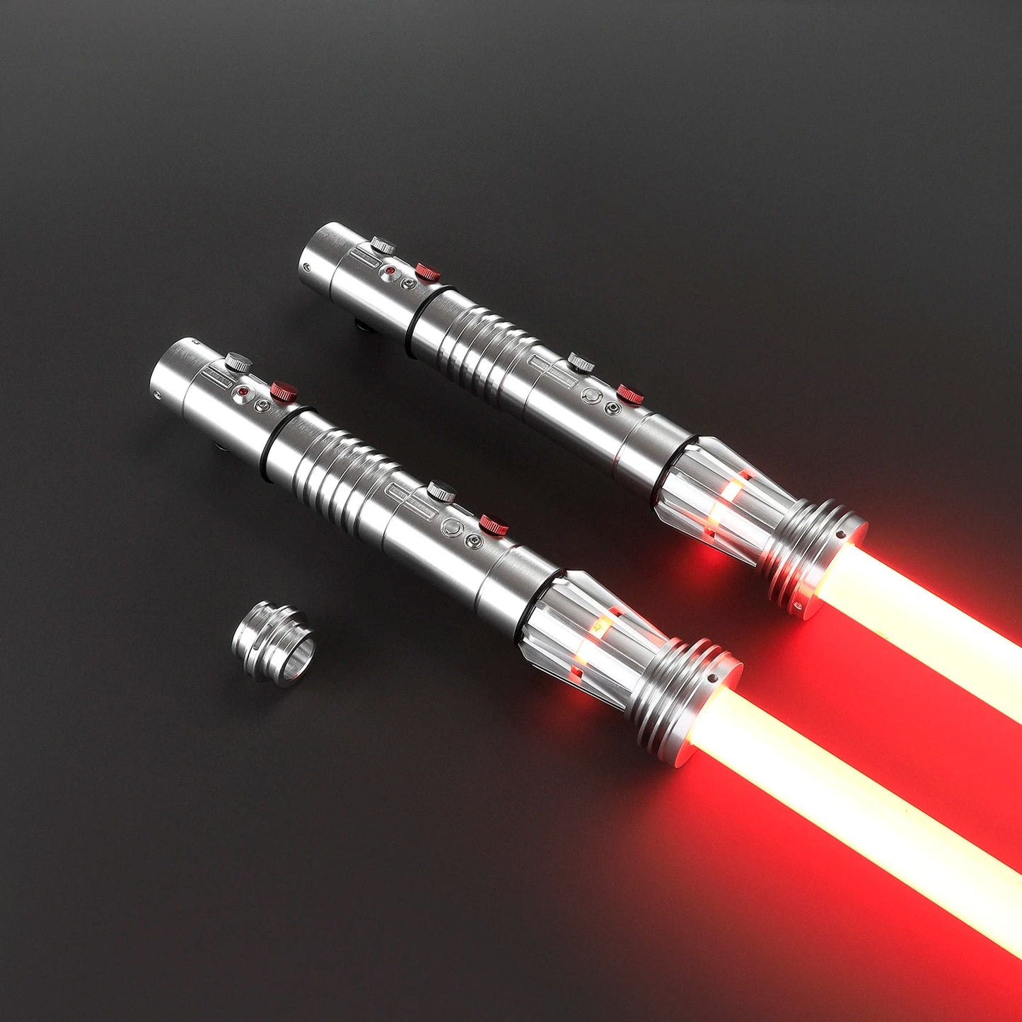 Darth Maul Double-Edged Neopixel Lightsaber – Xenopixel Jedi Laser Sword for Heavy Dueling & Cosplay