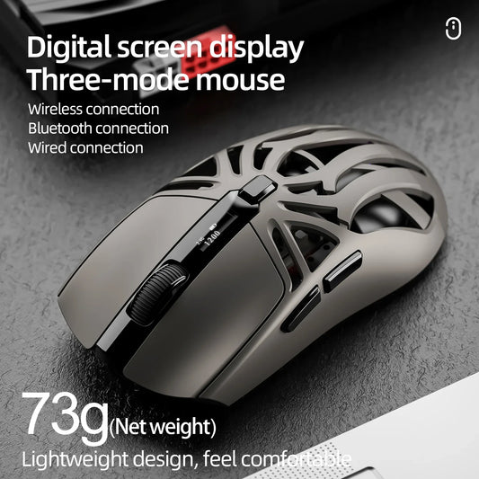 SmailWolf RS8 Wireless Gaming Mouse – Bluetooth & 2.4G, Lightweight E-Sports Mouse, 10,000 DPI, Triple Mode