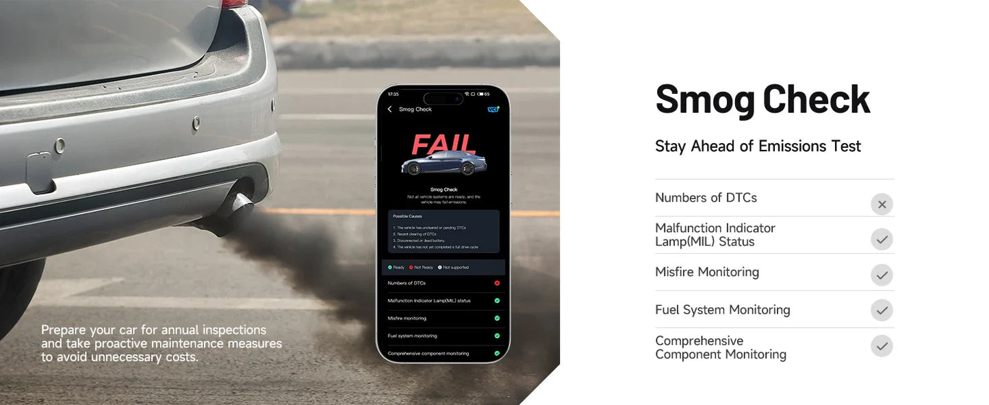 TOPDON Carpal OBD2 Scanner – All-System Vehicle Diagnostic Tool with Health Check, Smog & Battery Test for iOS & Android Bluetooth 5.0