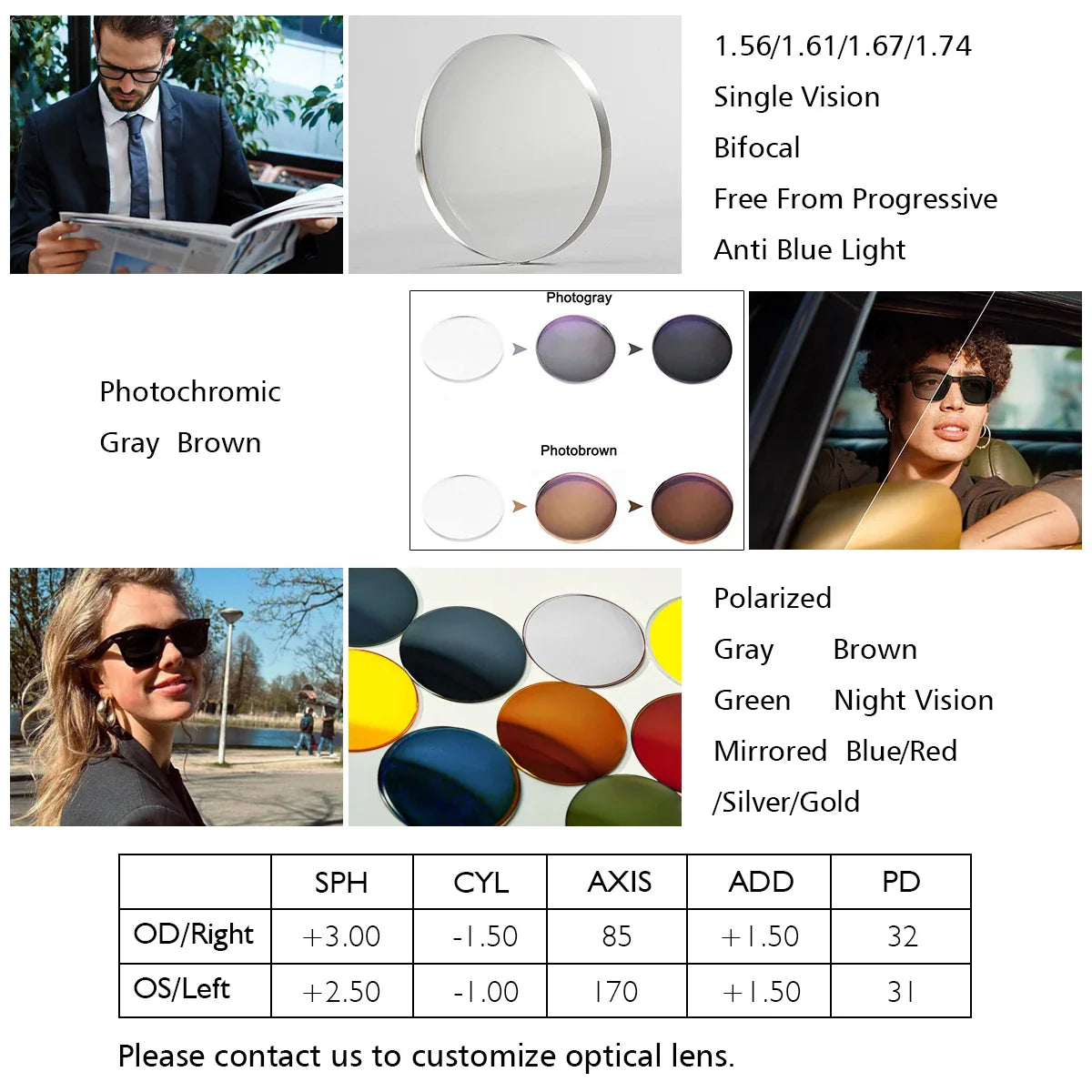 Comfortable Rectangular Men’s Business Glasses – Full Rim Browline Metal Frame for Optical Prescription Lenses