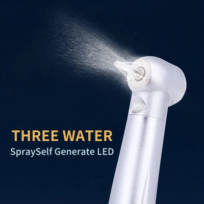 LED Dental Handpiece – High-Speed Push Button with 3 Water Spray, Ceramic Bearings & High Rotation Air Turbine Tip