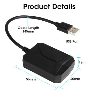 JMCQ USB Android TPMS Tire Pressure Monitoring System – 5 Internal/External Sensors with Display & Alarm for Car Navigation Radio