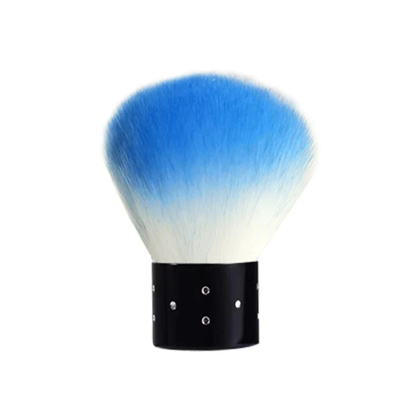 Professional Mushroom Nail Brush - Round Gel Dust Cleaning Brush for Manicure & Makeup