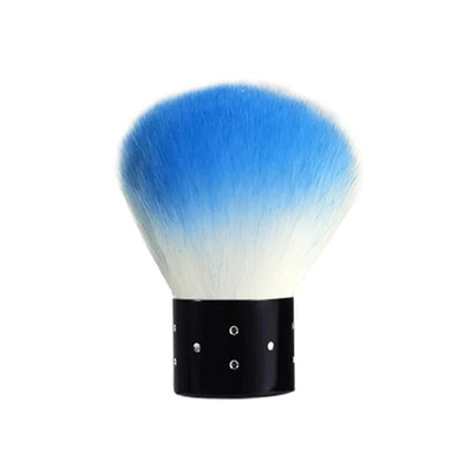 Professional Mushroom Nail Brush - Round Gel Dust Cleaning Brush for Manicure & Makeup