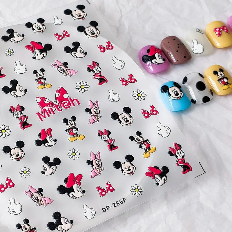 Cute Snoopy 5D Nail Stickers – Cartoon Anime Nail Art Decoration