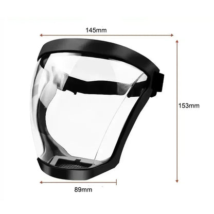 Transparent Full Face Protector Shield: Facial Protection Mask for Work Safety - Kitchen Accessories & Gadgets
