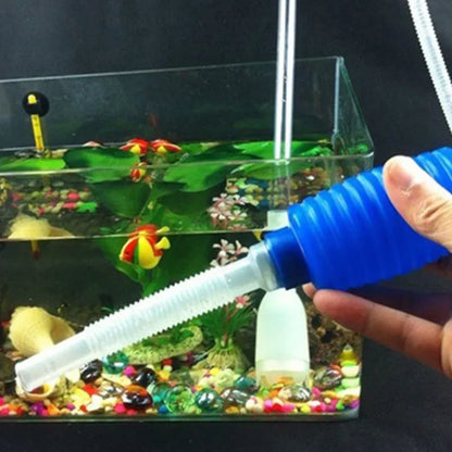 Aquarium Siphon Vacuum Cleaner – 1.4m Semi-Automatic Fish Tank Water Change & Gravel Filter Pump Tool