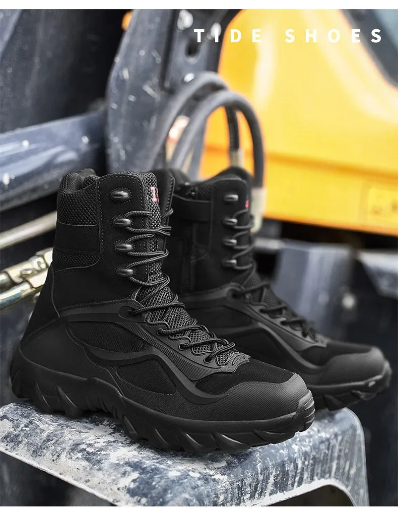 Men's Tactical Boots - Lightweight Autumn Special Forces Field Boots, Non-Slip Outdoor Shoes for Men (Zapatillas Hombre)