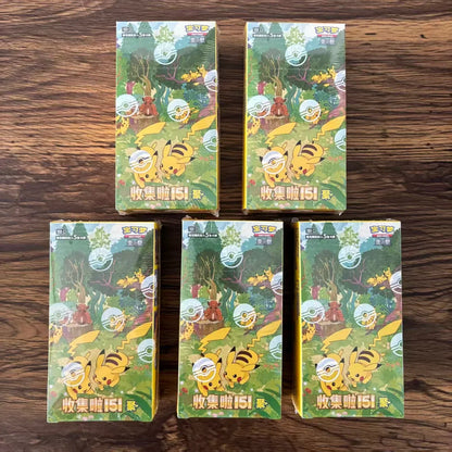 Pokémon TCG 151 Collectible Game Cards - Zhu Zi Series Blind Box Trading Card Toy Gift
