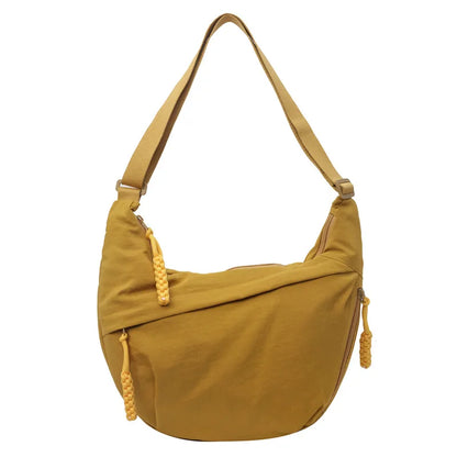 New Nylon Fabric Shoulder Bag – High Capacity Women's Crossbody Messenger Bag, Versatile & Leisure Hobo