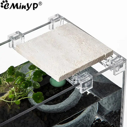 4Pcs Aquarium Lid Cover Support Clips - Acrylic Bracket Clamps for 5.5mm~15mm Wall Thickness Fish Tank - Stand Supplies