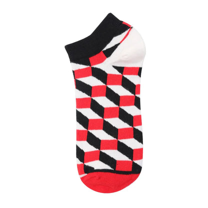 40-Style Colorful Cotton Ankle Socks – Fashion Novelty Short Socks for Men & Women, Funny Animal, Food & Avocado Casual Designs