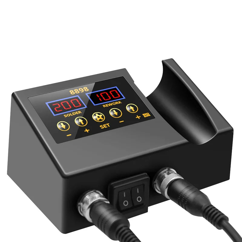 8898 Soldering Station Portable Digital Hot Air Gun, BGA Rework Solder Station, Heat Gun & Desoldering Tool, VS 8586D