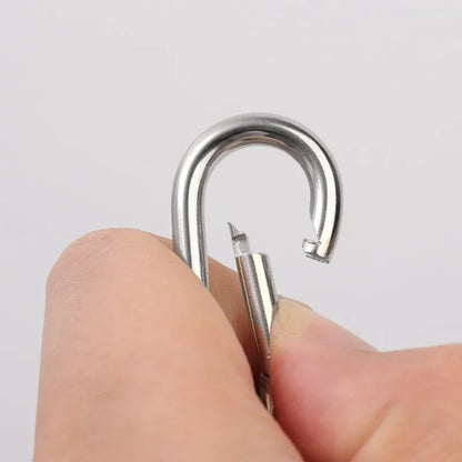 4/1pcs Strong Neodymium Magnetic Hooks — 360° Rotating Carabiner Keychain Ring for Home, Kitchen & Bathroom Hanging