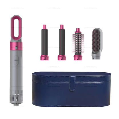 2024 New 5 in 1 Hair Dryer Hot Comb Set – Professional Curling Iron & Hair Straightener Styling Tool for Dyson Airwrap