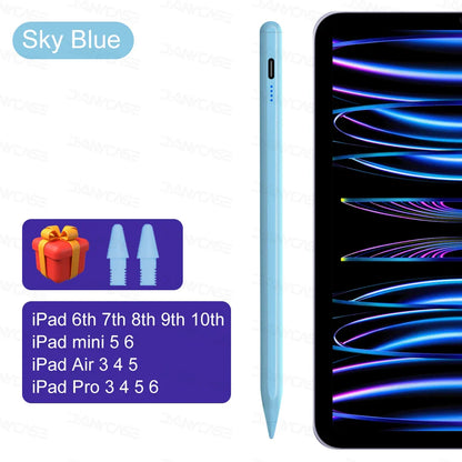 2025 iPad Stylus Pen with Palm Rejection — Compatible with iPad Pro, Air, Mini & 5th–13th Gen Models