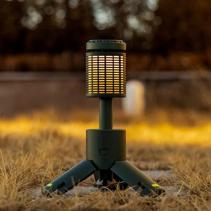 LED Outdoor Camping Lantern - USB Rechargeable, Adjustable Color Temperature, IP65 Waterproof, Retractable Portable Light