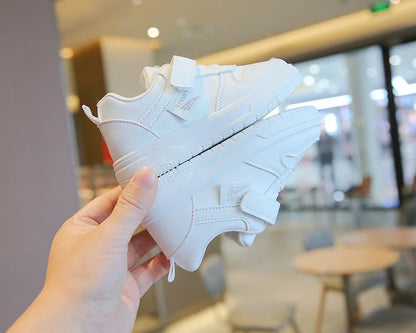 Baby & Kids Spring Autumn White Sneakers — Soft Sole Anti-Slip Casual Sport Shoes for Toddlers