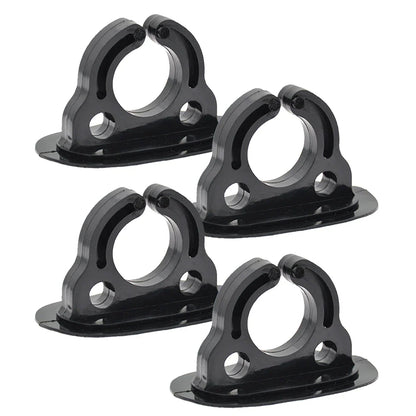 2/4PCS Paddle Storage Holders – Plastic Rubber Clips for Kayak, Canoe, Rowing & Inflatable Boat Oar Keeper