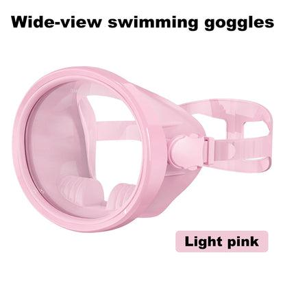 Full-Face Snorkeling Mask - Waterproof Anti-Fog 180° Panoramic Diving Goggles for Adults