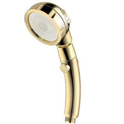 360° Rotating Handheld Shower Head – 3 Spray Modes with ON/OFF Pause Switch & Adjustable Water-Saving Design