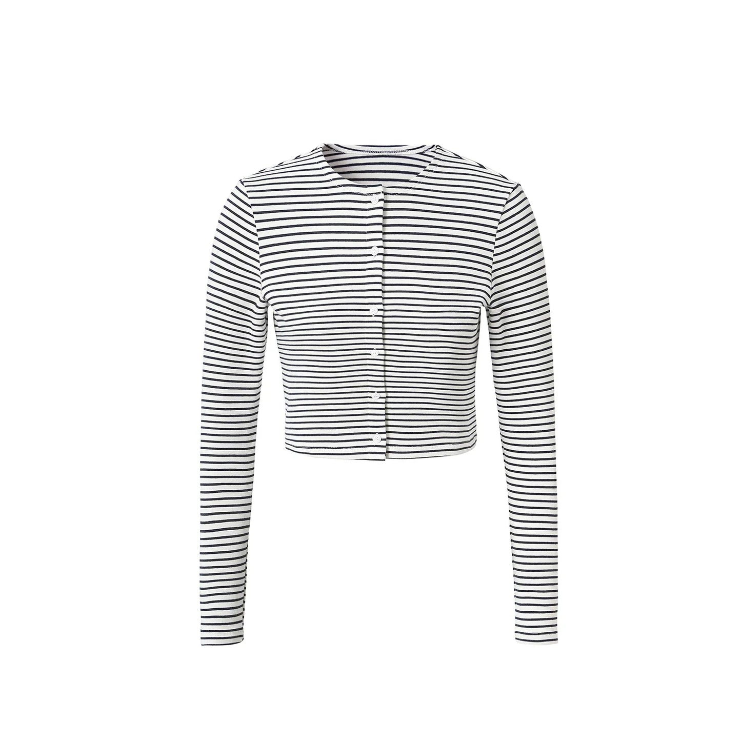 AP SS2026 Women’s Striped Cardigan & Dress Set – Soft Three-Color Fashionable Outfit