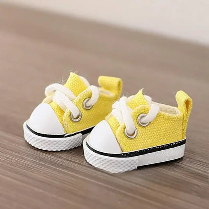 17cm LABUBU Cotton Doll Shoes - Casual Sports Footwear for Dolls, Accessories for Labubu Outfits (Only shoes)