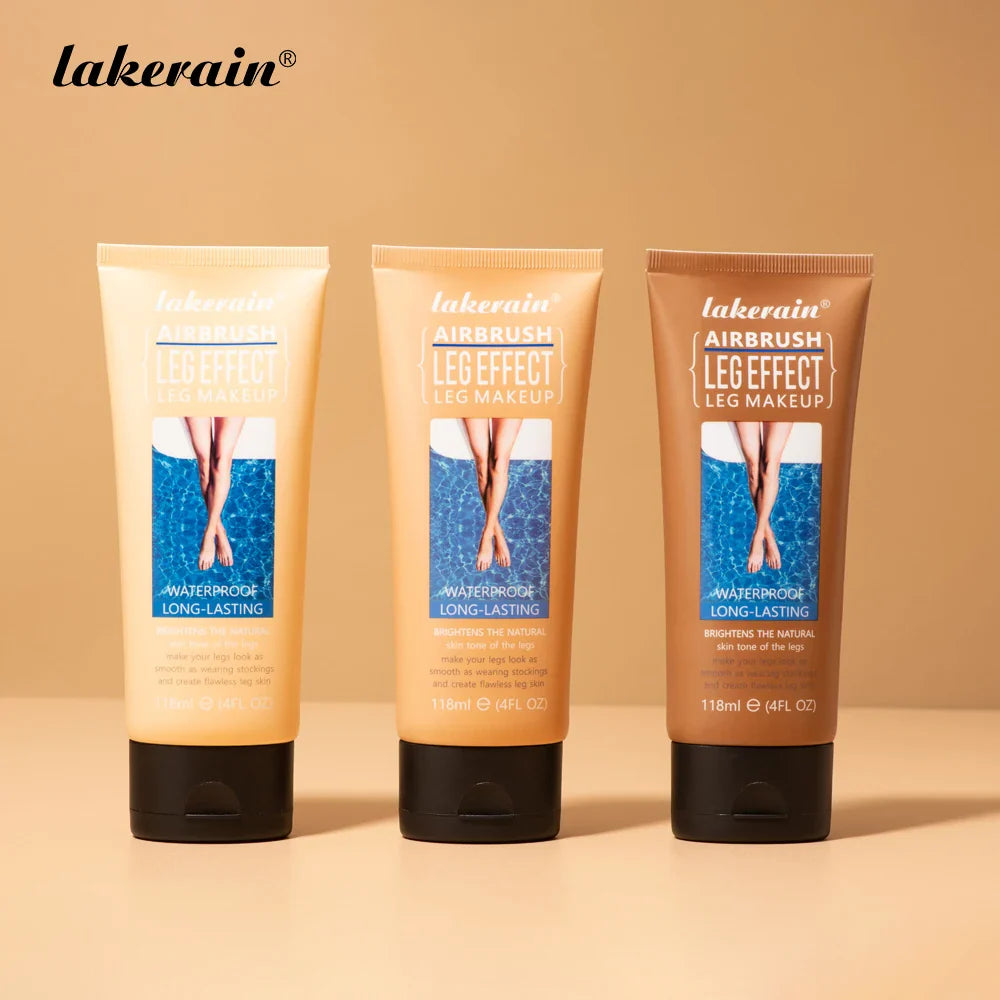 Waterproof Long-Lasting Leg Makeup Lotion — Medium Bronze Body Foundation & Tanning Cream for Even Skin Tone