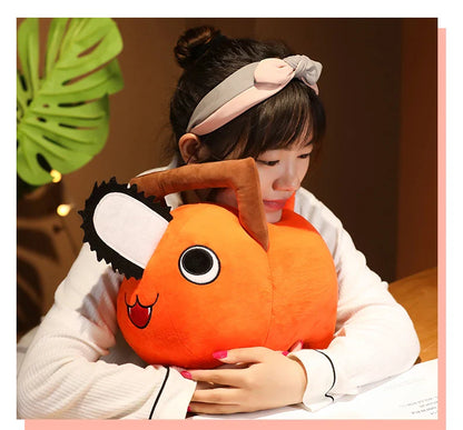 Pochita Plush Doll 10-40cm – Chainsaw Man Anime Soft Toy, Cute Stuffed Cartoon Pillow for Kids & Xmas Gifts