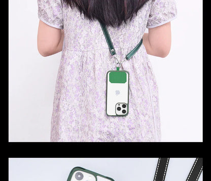 Simplicity Crossbody Cell Phone Lanyard – Adjustable Neck Strap with Universal Clip Gasket, Anti-Lost Mobile Phone Lanyard