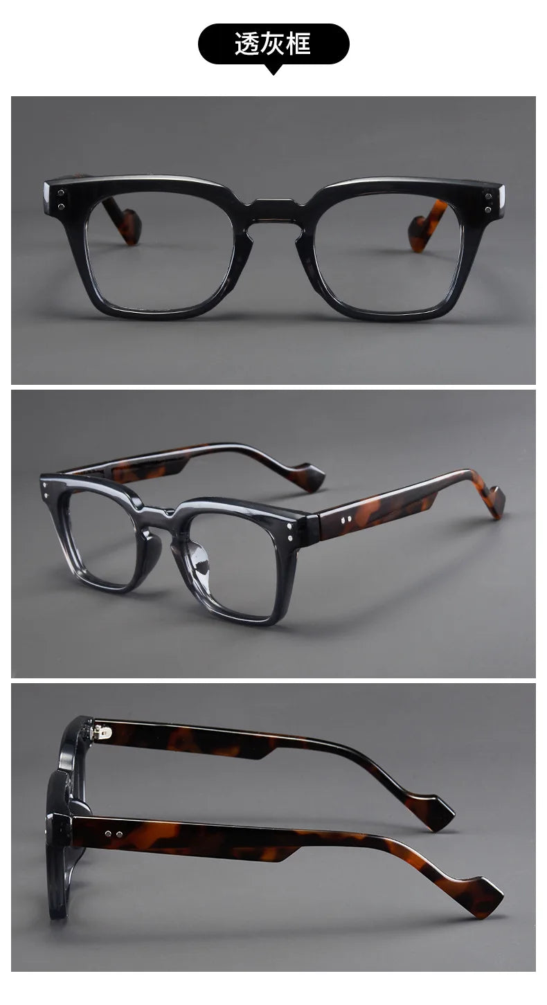 New Retro Square Frame Reading Glasses – High-Definition Printed Presbyopia Glasses for Men & Women