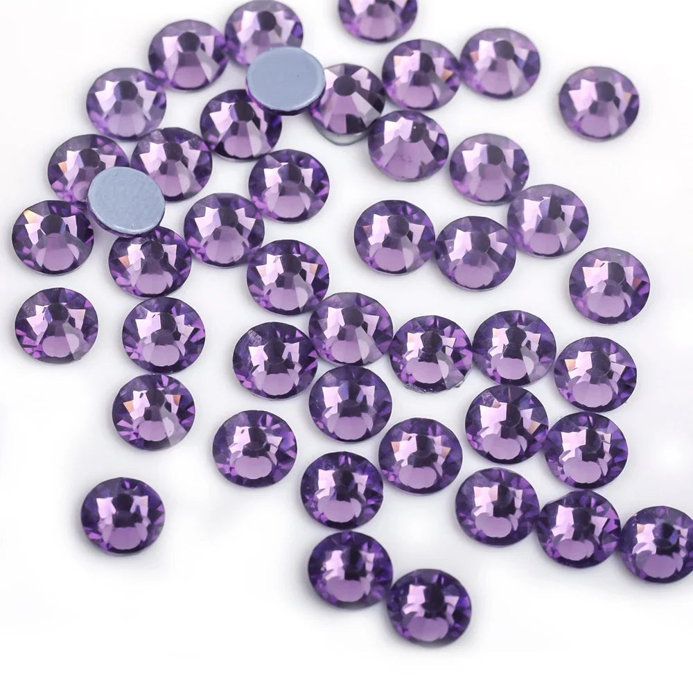 Premium Hot Fix Rhinestones – High Quality Glass Crystal Flatback Iron-On Glitter Rhinestones for Clothing & Crafts